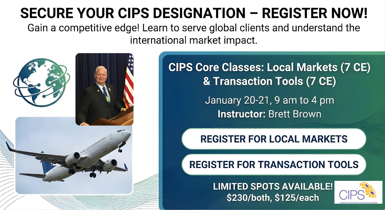 CIPS Global Real Estate Classes - January 20-21, 2026